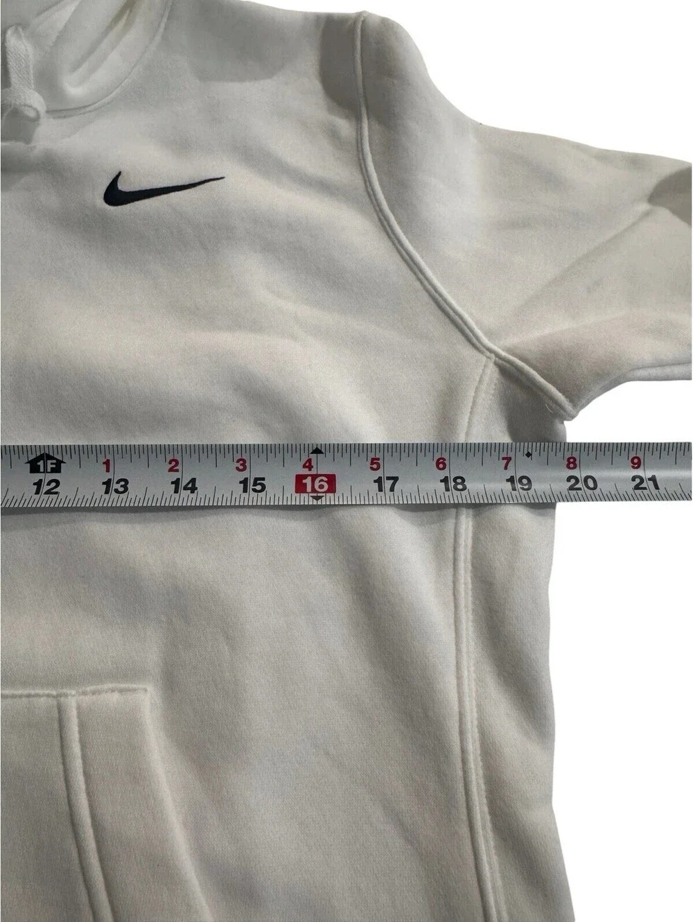 Nike Women's Club Fleece Training Pullover Hoodie Size Small White
